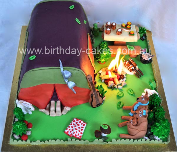 camping cake